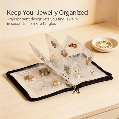 Earring Organizer Case Travel Jewelry Organizer Transparent Jewelry