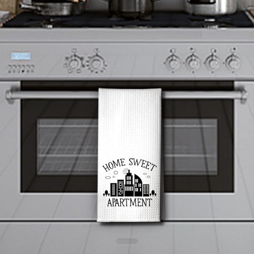 Hafhue Home Sweet Apartment Kitchen Towels, Funny Kitchen Towels