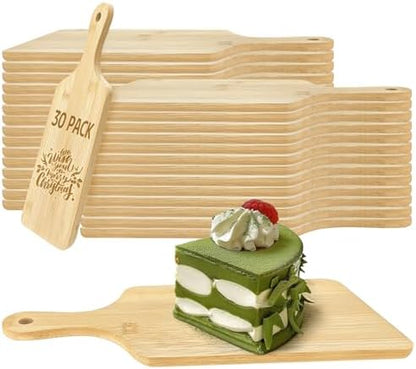 30 Pcs Cutting Boards with Handle 11" x 5" Wood Chopping Board Bulk