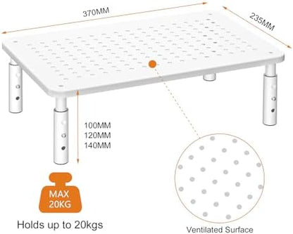 Bracwiser Monitor Stand Riser, 3 Level Height Adjustable, 2 Packs