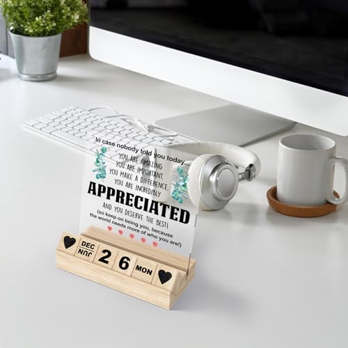 Inspirational Appreciation Thank You Gift - Motivational Wooden