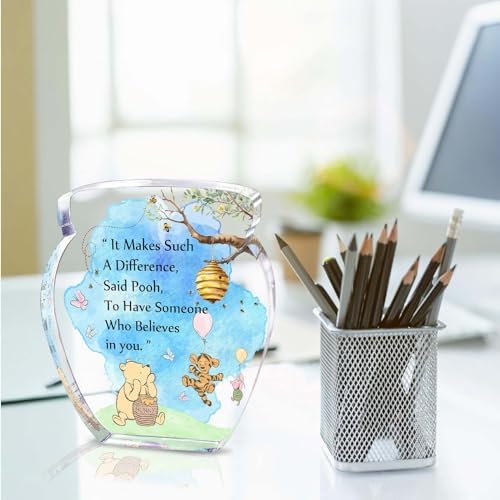 Honey Pot Acrylic Desk Decor, Friendship Gift for Women and Best