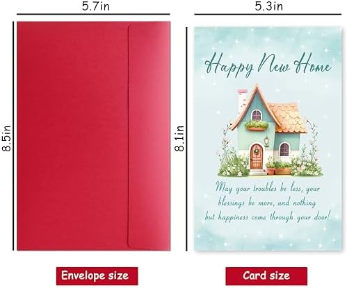 Funny House warming Card Gifts for Him Her, New Home Card, Happy New