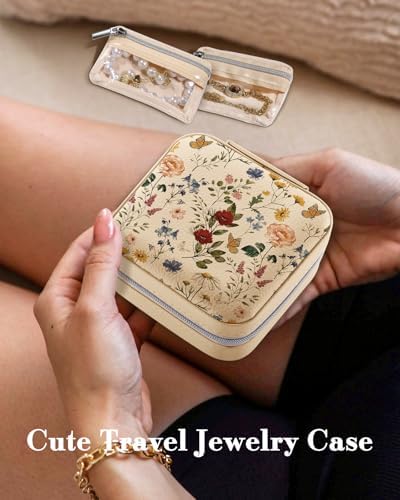 Bistup Travel Jewelry Case - Small Jewelry Organizers and Storage Box