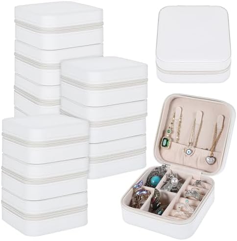 12 Pcs Mini Travel Jewelry Case Bridesmaid Proposal Gift Boxes Small
