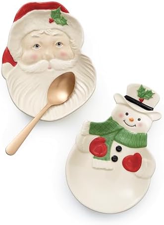 Lenox 882206 Holiday Snowman Spoon Rest, Christmas Hosting