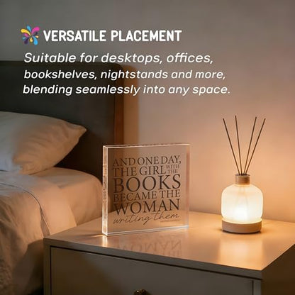 Writer Gifts for Women, Writing Decor for Desk, Shelf