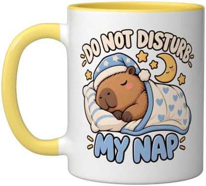 Do Not Disturb My Nap - Cute Capybara Sleep Design Ceramic Mug