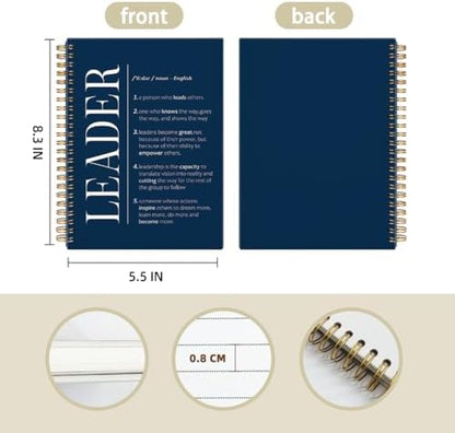 FLVGE Leadership Gift Navy Blue Notebook for Work, Employee