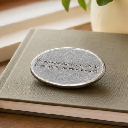 DANFORTH Fine Pewter What Would You Attempt Paperweight | Oval Office