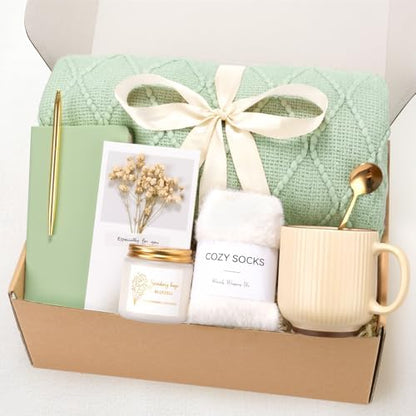 Get Well Soon Self Care Gift Basket for Women, Teacher Appreciation