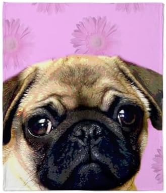 CafePress Pug Throw Blanket Soft Fleece Plush Throw Blanket