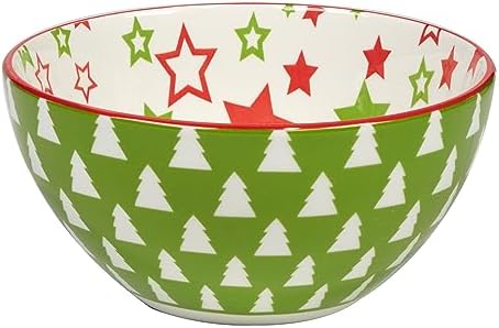 Certified International Holiday Fun 30 oz Porcelain Serving Bowls