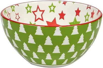 Certified International Holiday Fun 30 oz Porcelain Serving Bowls