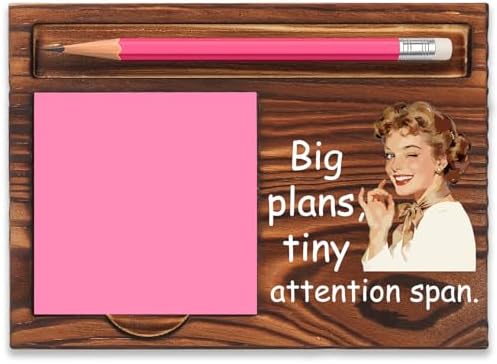 Funny Office Gift for Coworker, Sticky Note Holder Desk Organizer, Big