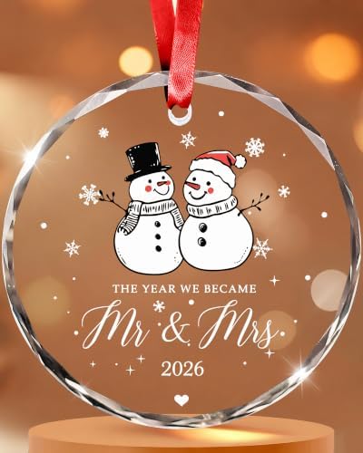 Christmas Married Ornament 2026, Wedding Gifts for Couple Married