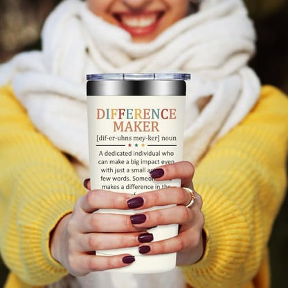 Difference Maker Gift, Thank You Gift for Women, 20oz Tumbler