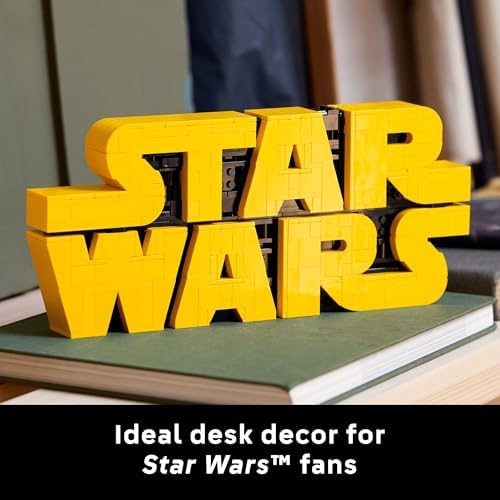 LEGO Star Wars Brick-Built Star Wars Logo - Building Set for Adults