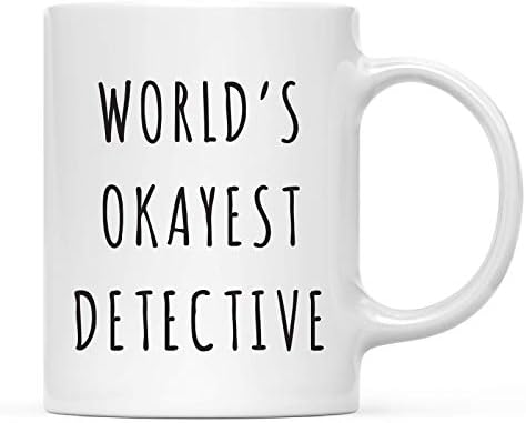 Andaz Press Funny 11oz. Coffee Mug Gag Gift, Playful, World's Okayest