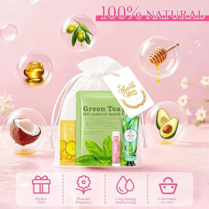 72 Pcs Bulk Gifts For Women, Bulk Facial Mask, Lip Balms, Hand Creams