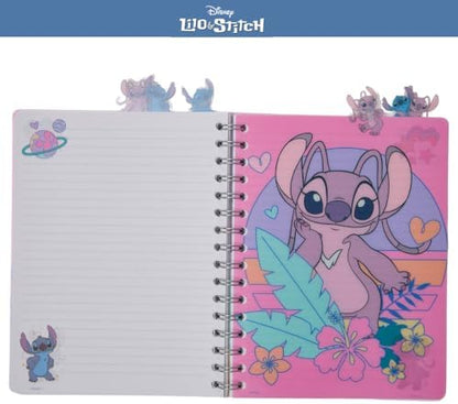 Disney Lilo & Stitch Tab Journal Spiral Bound Notebook with Cute