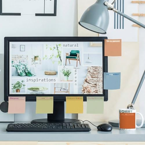 Zonon 12 Pcs Inspirational Sticky Notes Motivational Notepads Back to