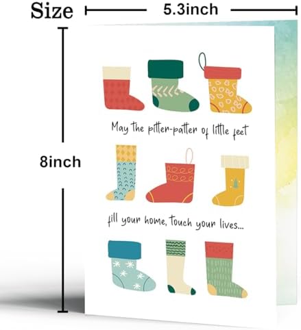 Baby Shower Card for Expecting Couples, New Baby Greeting Card Gift