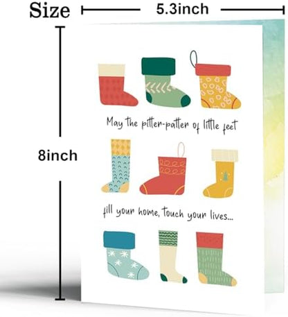 Baby Shower Card for Expecting Couples, New Baby Greeting Card Gift