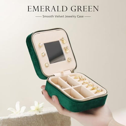 Jenria Christmas Gift for Women, Travel Jewelry Case for Women