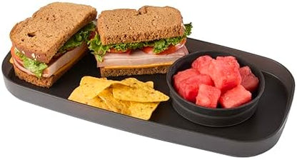 madesmart Dipware Appetizer Plate, Carbon