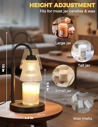 Candle Warmer Lamp with Timer Home Decor Birthday Gifts for Women Mom