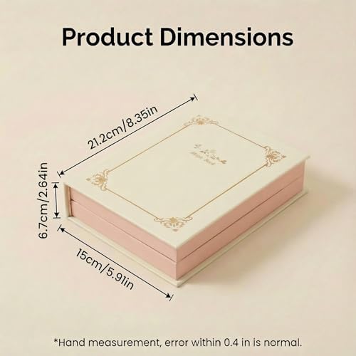 Jewelry Organizer Book Box, Travel jewelry Storage Gift Case for Women