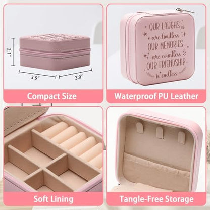 GAOLZIUY Friendship Gifts for Women, Best Friend Travel Jewelry Box