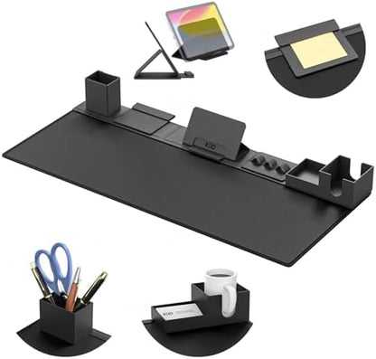KDD Desk Pad Mat Set, 6 in 1 Mouse Mat with Magnetic Desktop Storage