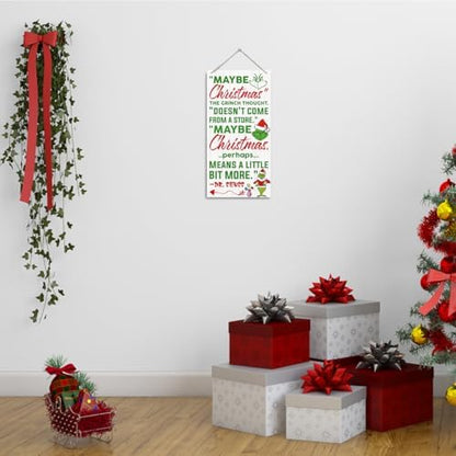 Christmas Decor Sign, Christmas Hanging Wooden Signs, Winter
