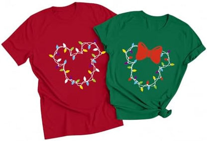Christmas Couple Shirts Cute Xmas His and Her Matching Funny T-Shirts
