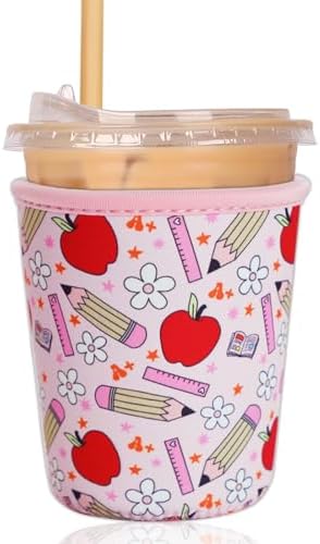 Reusable Insulated Sleeve for Iced Coffee Cup, Coffee Neoprene Sleeve