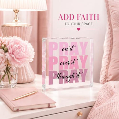 Pink Room Decor, Inspirational Christian Gifts for Women, Pink Dorm