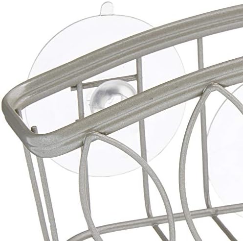 Spectrum Diversified Leaf Sponge & Brush Holder, Satin Nickel