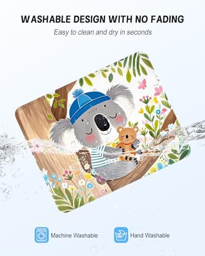 Mouse Pad, Cute Mouse Mat, 10" x 8", Cute Koala and Bear