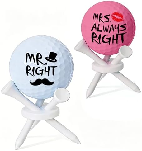 Funny Golf Gifts for Couples Mr & Mrs, Wedding Engagement Bridal