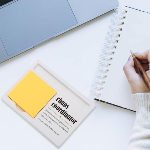 Chaos Coordinator Sticky Note Holder for Desk, Funny Office Gift for