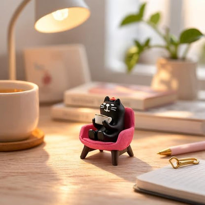 Cat Figurines Desk Decor Cat Gifts for Women Cat Lovers Gifts Cute