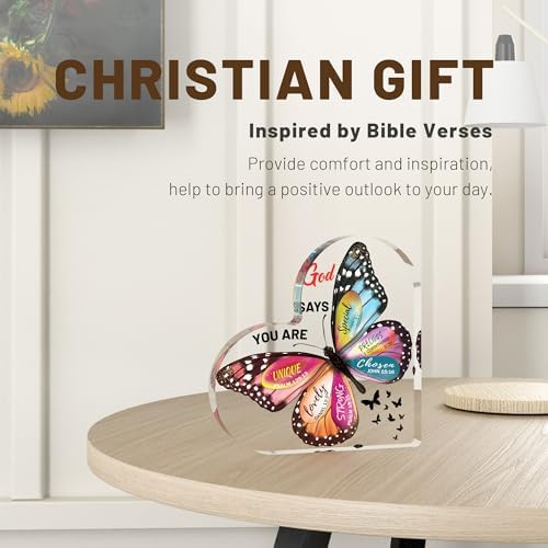 Christian Gifts for Women Birthday, Butterfly Inspirational Gift for