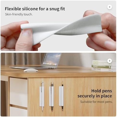 ELETIUO Pencil Holder For Most Pens,Pencils,Self-Adhesive Stick To