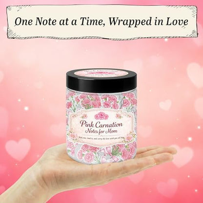 Pink Carnation for Mom Emotional Supports Jar, Desk Accessories