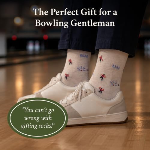 The Gutterball Guru Socks - Funny Bowling Men's Socks - TenPin Gift