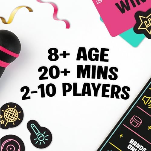 Grab The Mic - Award Winning Karaoke Party Game for Bad Singers w Foam