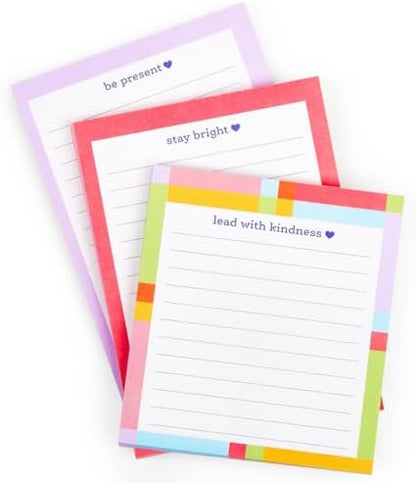 VOTUM Lined Notepad Set for Teachers, 3 Tiered Writing Pads with