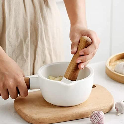 Mortar and Pestle Porcelain Mortar and Pestle Ceramic Herb Grinder
